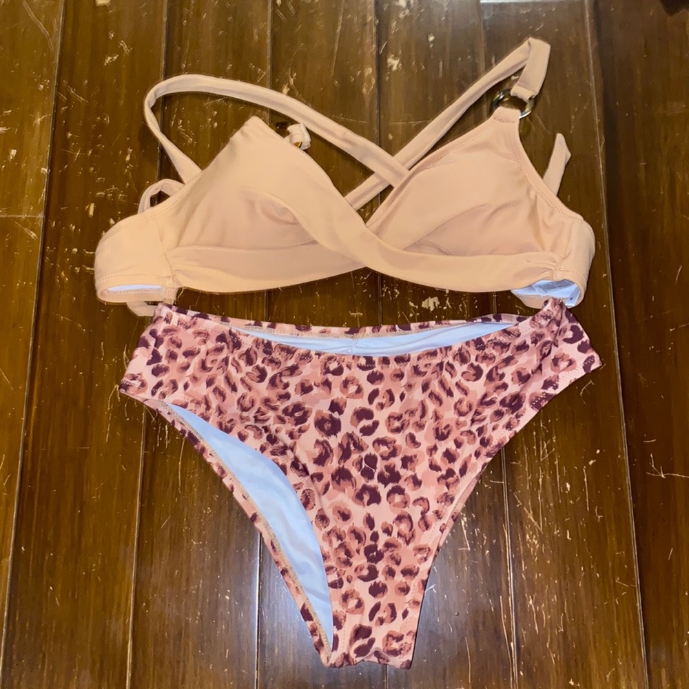 Cupshe leopard 2 piece bikini